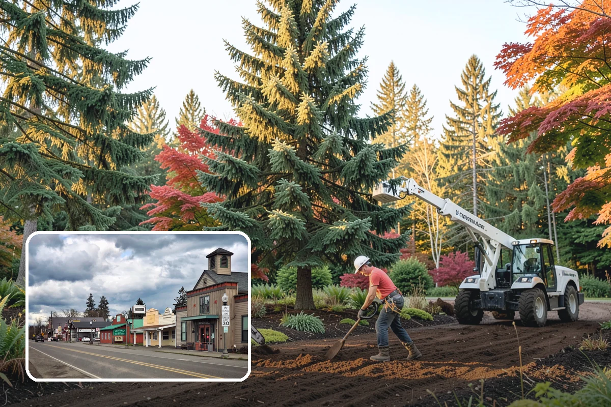 Storm-damaged tree removal in Roy, Pierce County, WA - Removes safety hazards and reduces liability