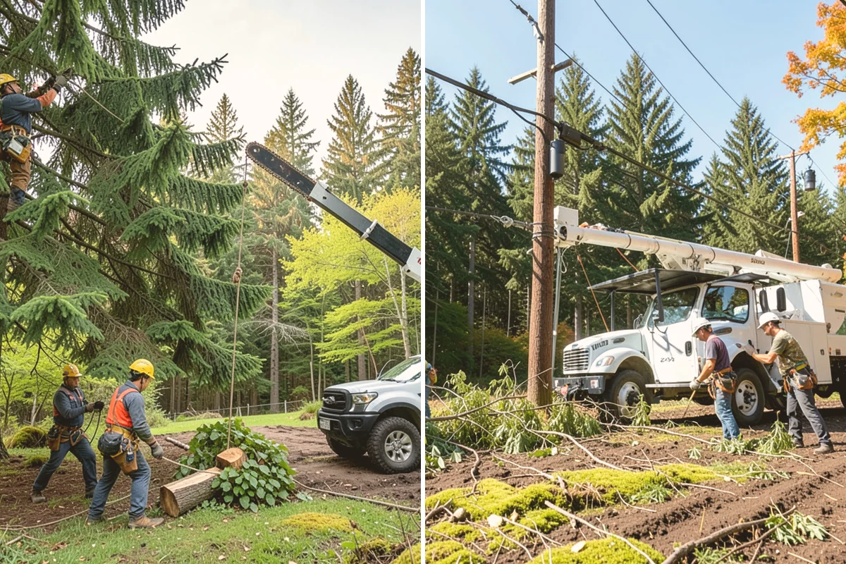 Storm-damaged tree removal in Sammamish, King County, WA - On-site assessment and hazard evaluation