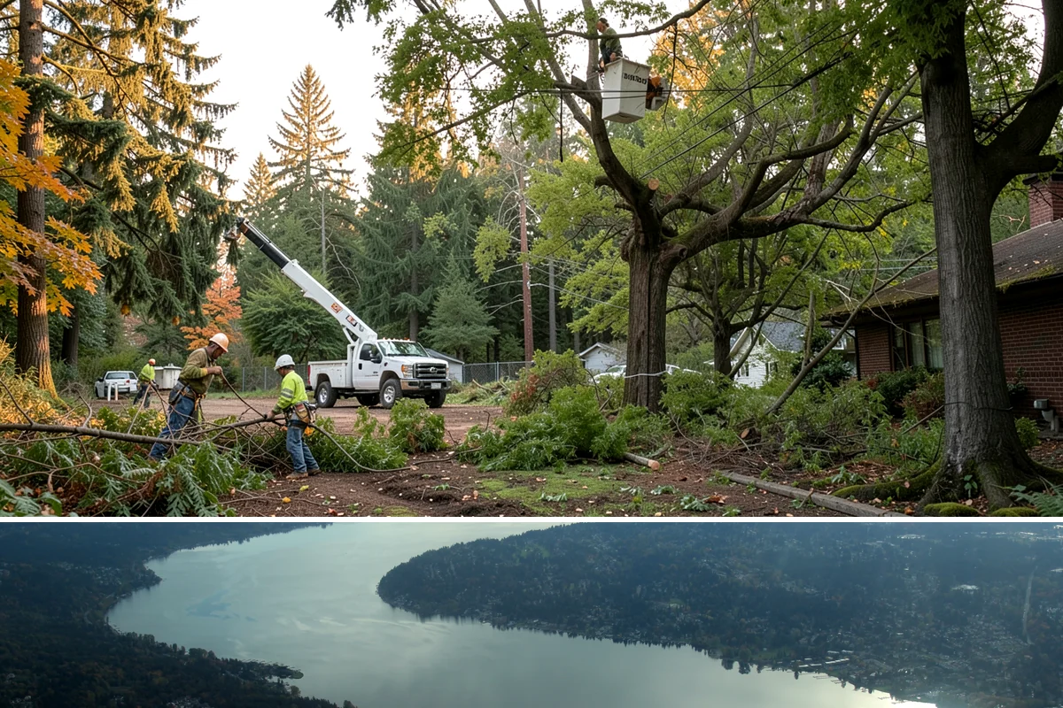 Storm-damaged tree removal in Sammamish, King County, WA - This service is performed after severe weather events such as high winds, snow, ice, or lightning occur throughout the year in...