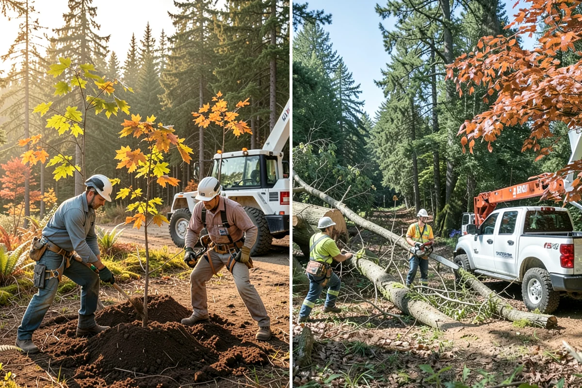 Storm-damaged tree removal in SeaTac, King County, WA - On-site assessment and hazard evaluation