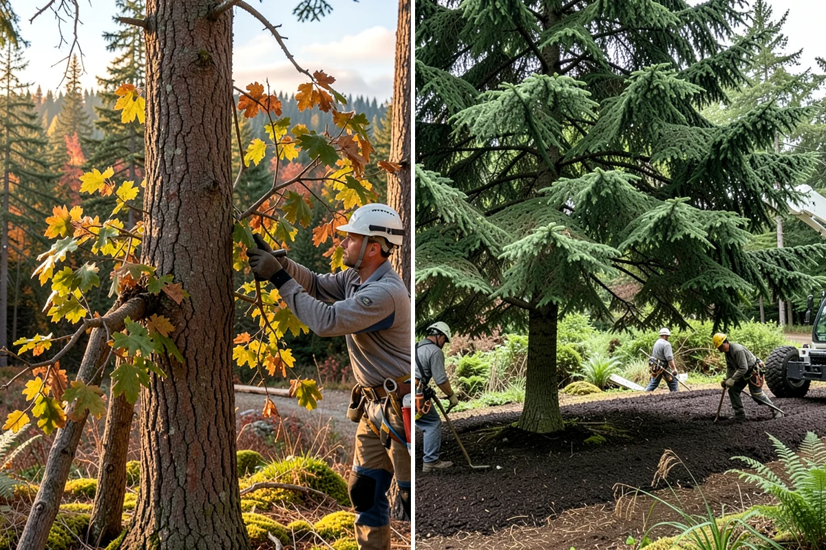 Storm-damaged tree removal in Seattle, King County, WA - On-site assessment and hazard evaluation