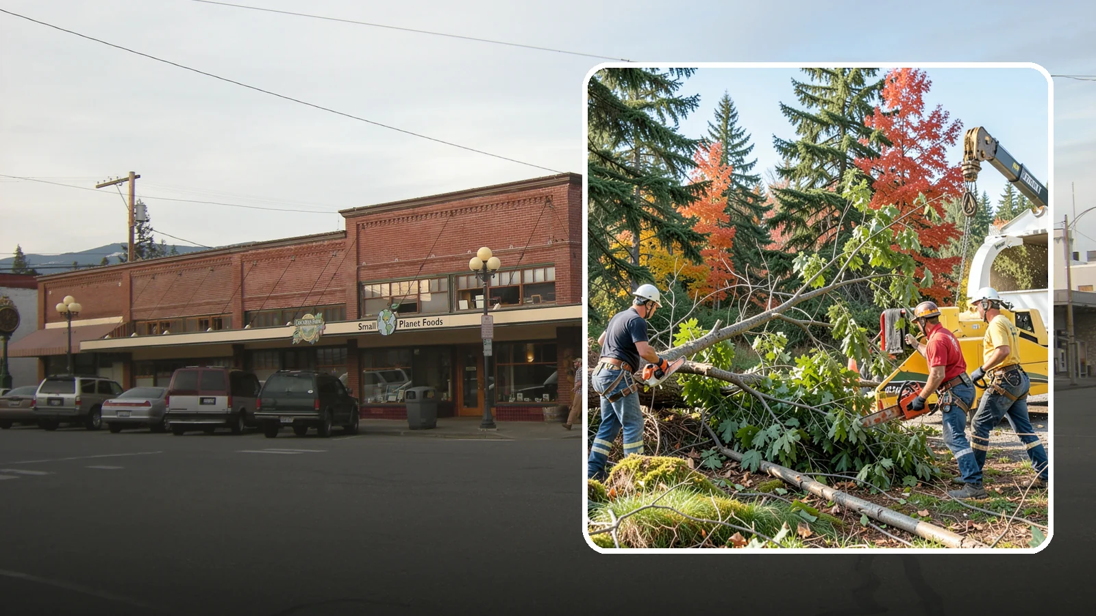 Storm-damaged tree removal in Sedro-Woolley, Skagit County, WA - The removal of trees damaged by high winds, snow, ice, or lightning.