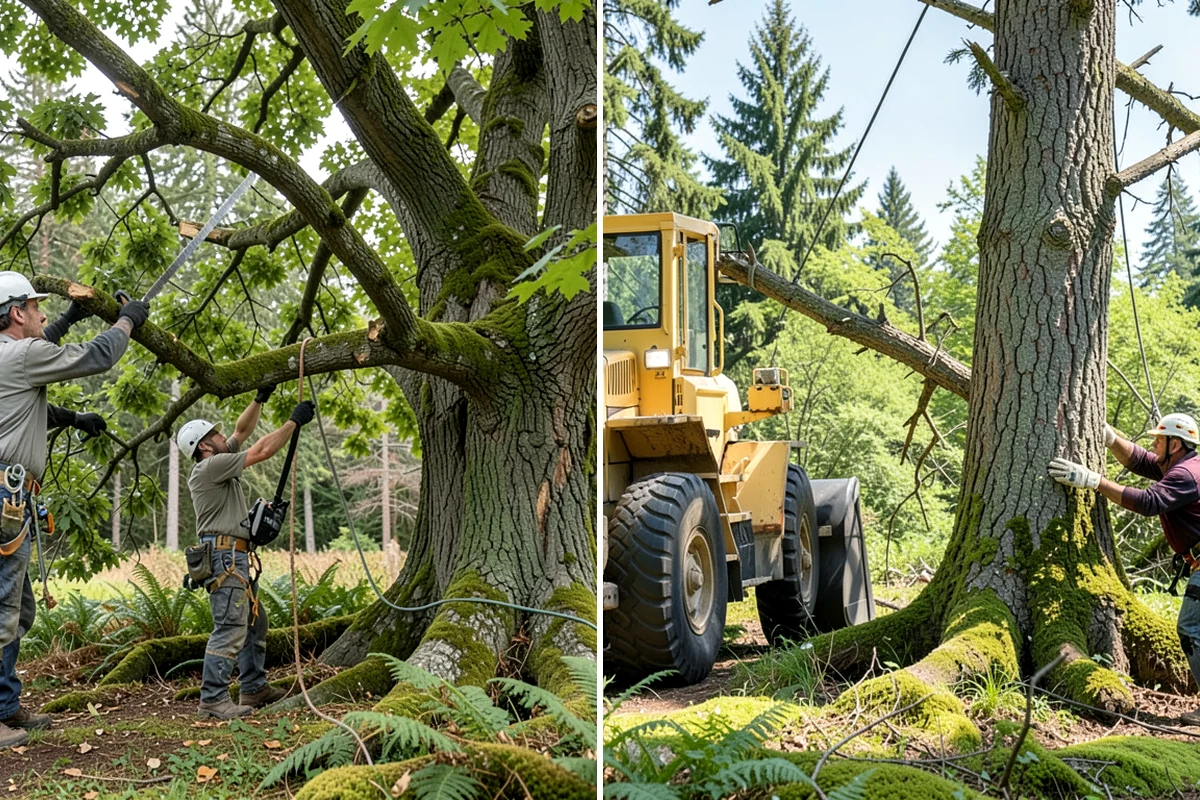 Storm-damaged tree removal in Sedro-Woolley, Skagit County, WA - On-site assessment and hazard evaluation