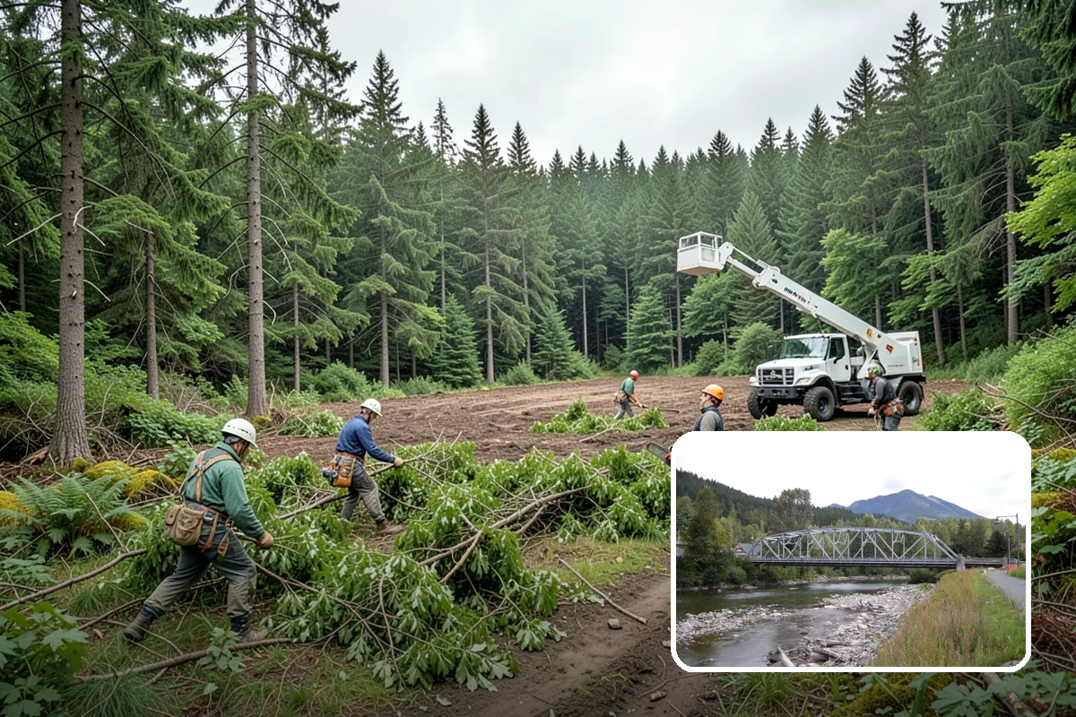 Storm-damaged tree removal in Skykomish, King County, WA - Removes safety hazards and reduces liability