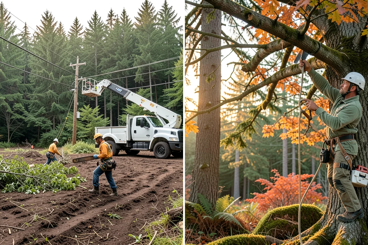 Storm-damaged tree removal in Snoqualmie, King County, WA - On-site assessment and hazard evaluation