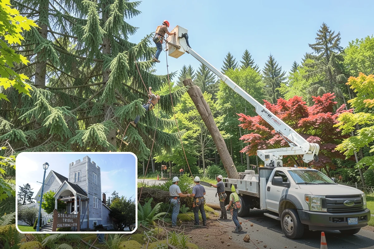 Storm-damaged tree removal in Steilacoom, Pierce County, WA - Removes safety hazards and reduces liability