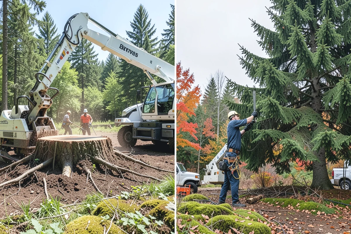 Storm-damaged tree removal in Sumner, Pierce County, WA - On-site assessment and hazard evaluation