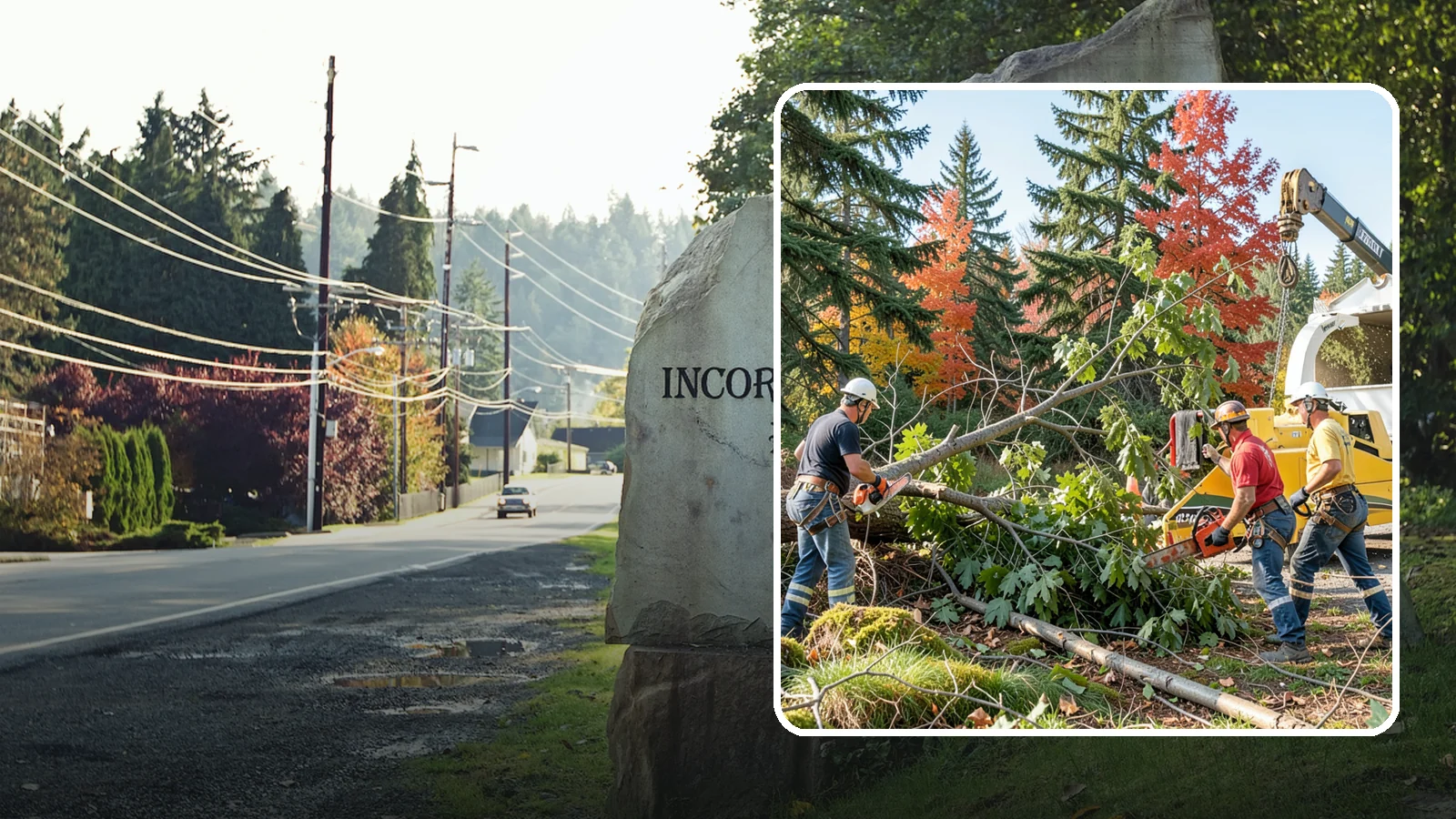 Storm-damaged tree removal in Wilkeson, Pierce County, WA - The removal of trees damaged by high winds, snow, ice, or lightning.