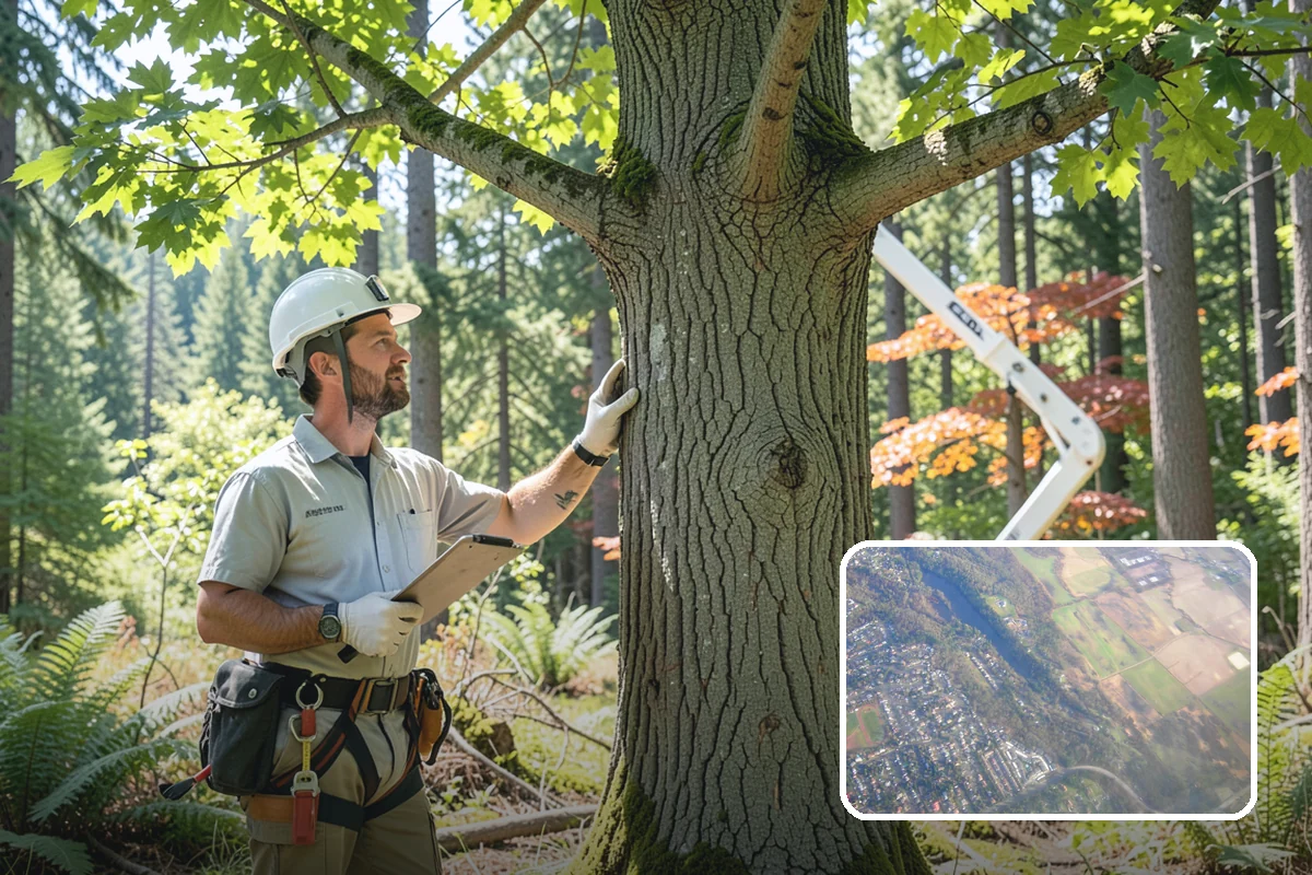 Structural pruning in Algona, King County, WA - Improves tree structure, health, and appearance