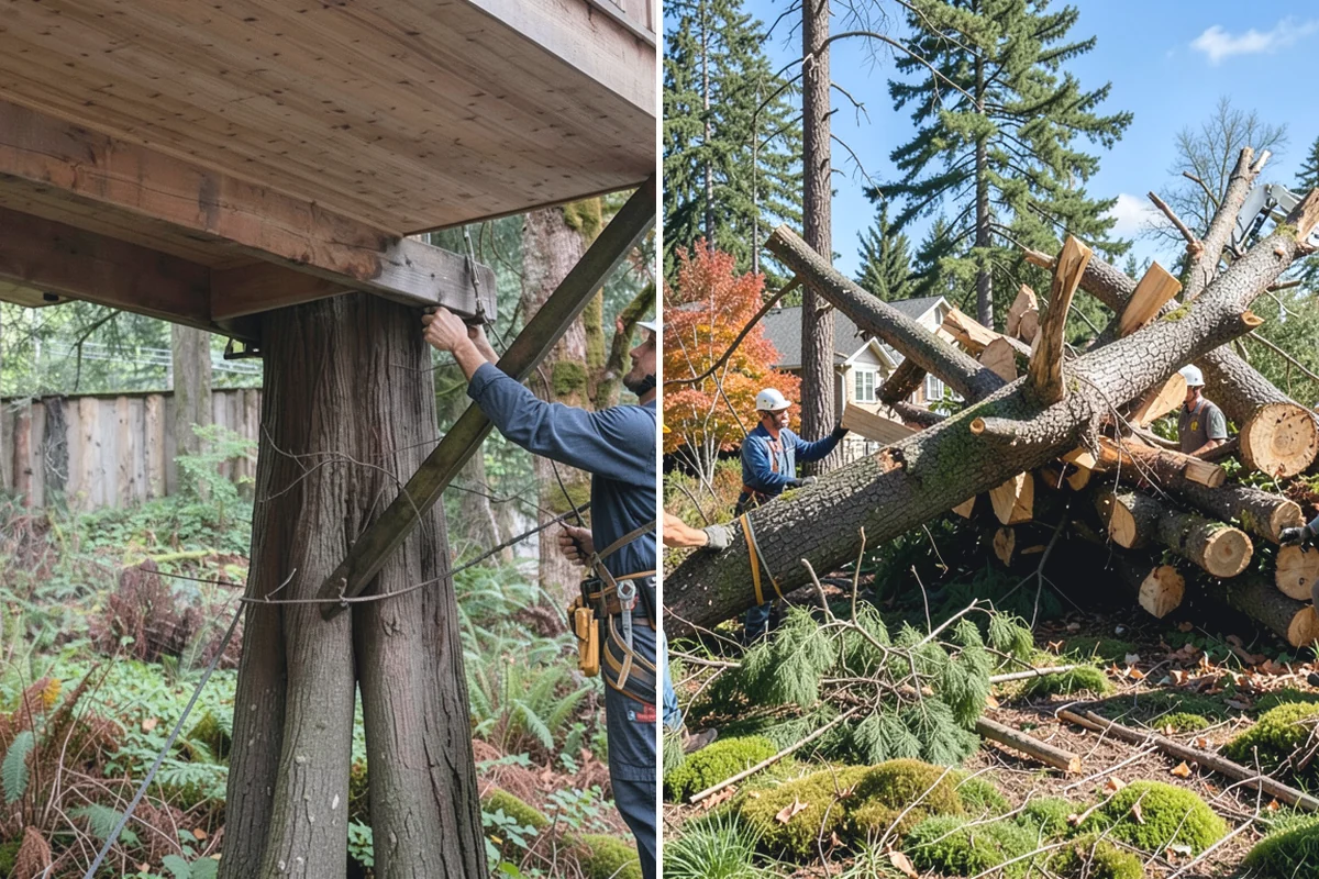 Structural pruning in Auburn, King County, WA - Assess canopy condition and pruning objectives