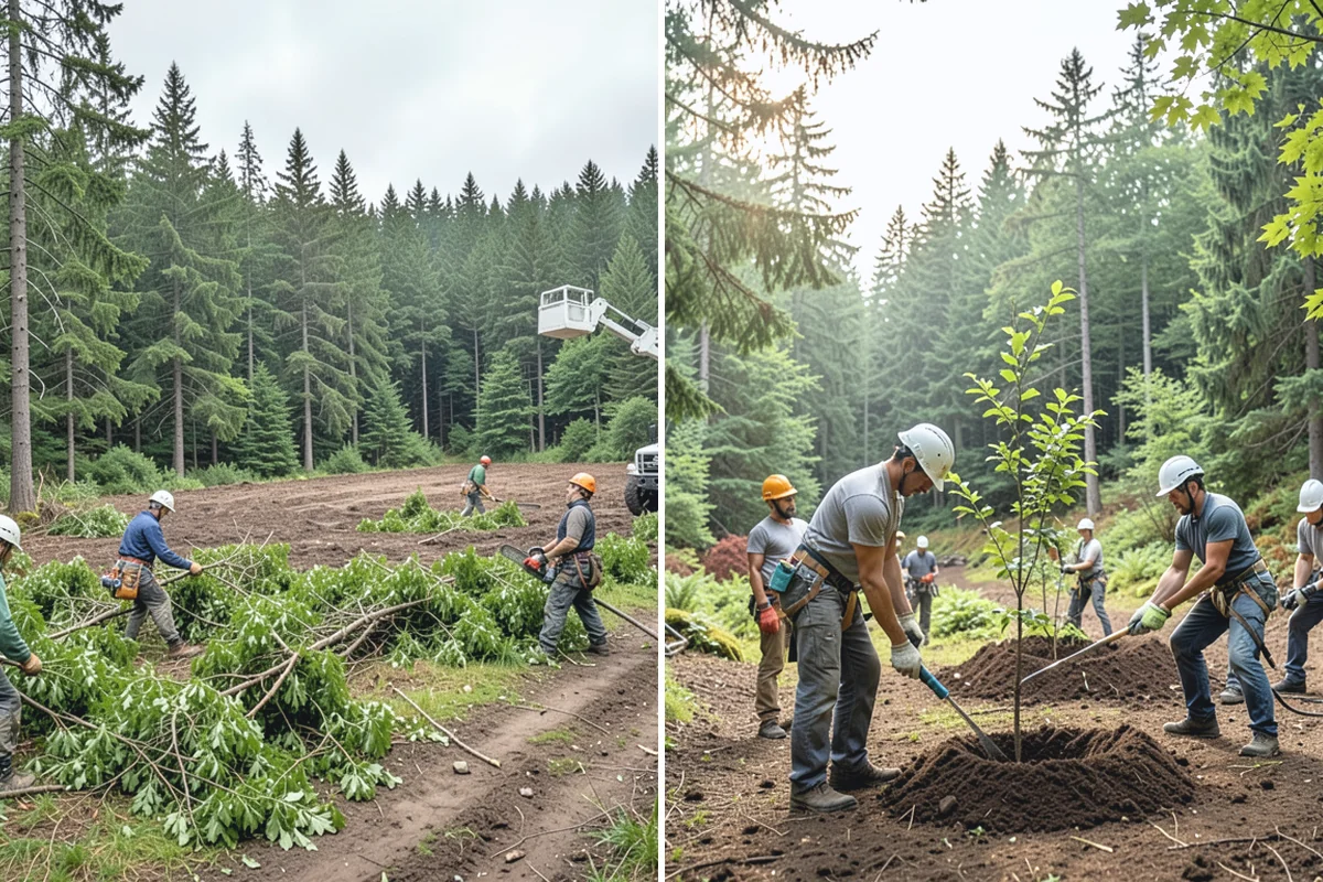 Structural pruning in Beaux Arts Village, King County, WA - Assess canopy condition and pruning objectives