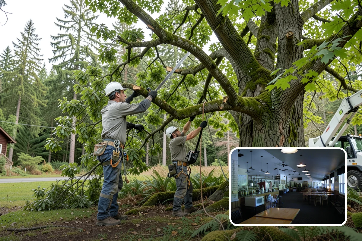 Structural pruning in Black Diamond, King County, WA - Improves tree structure, health, and appearance