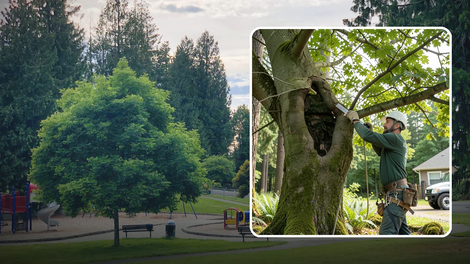 Structural pruning in Bonney Lake, Pierce County, WA - Pruning that develops or corrects a tree's branch architecture.