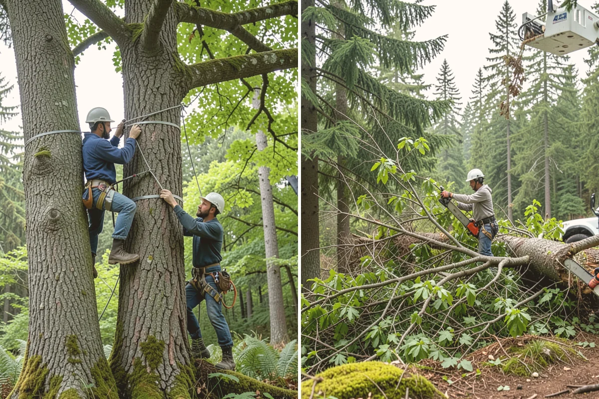 Structural pruning in Bothell, King County, WA - Assess canopy condition and pruning objectives