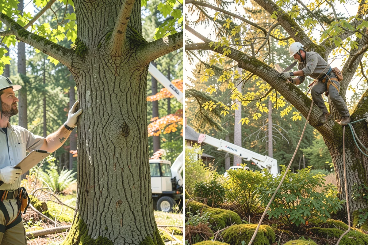 Structural pruning in Burien, King County, WA - Assess canopy condition and pruning objectives
