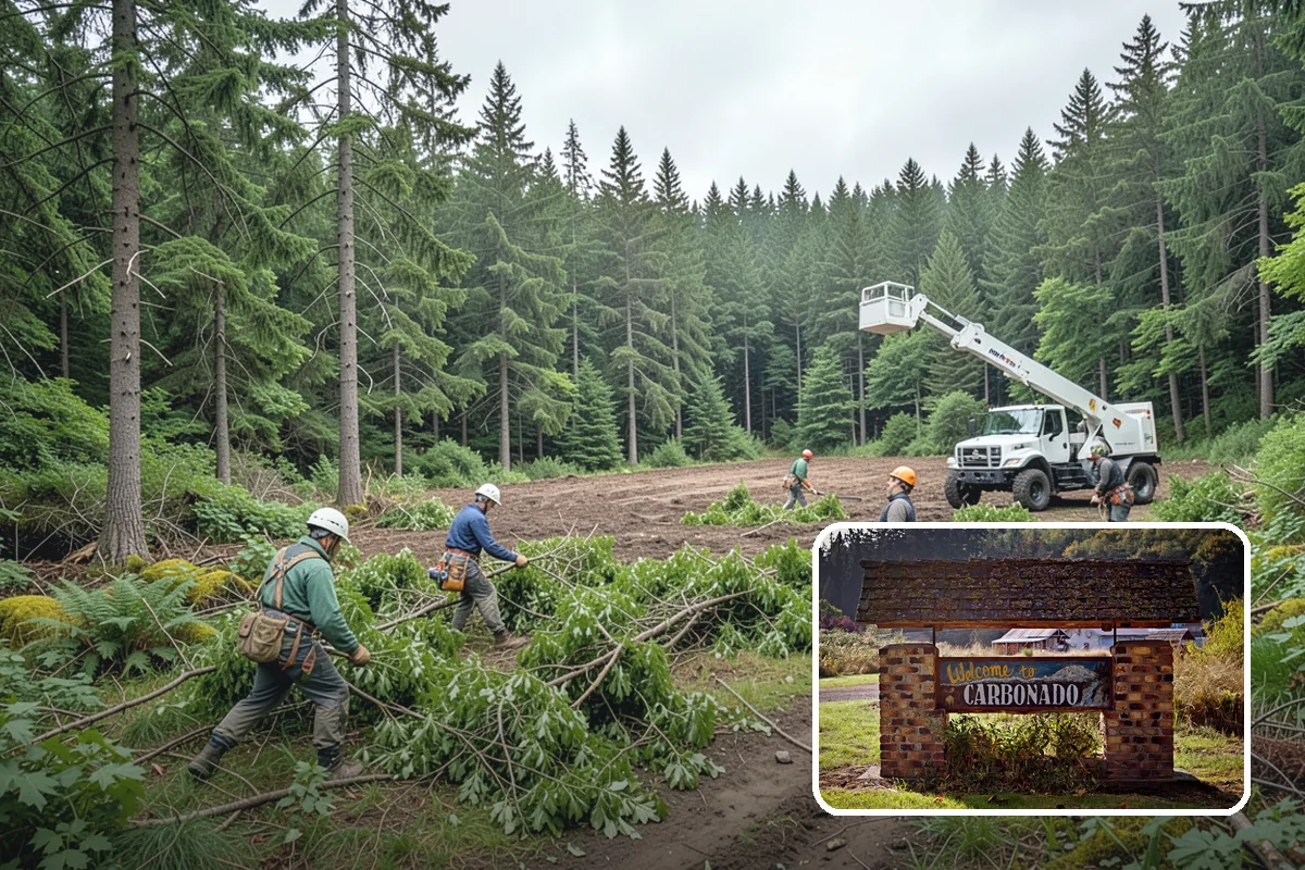 Structural pruning in Carbonado, Pierce County, WA - Improves tree structure, health, and appearance