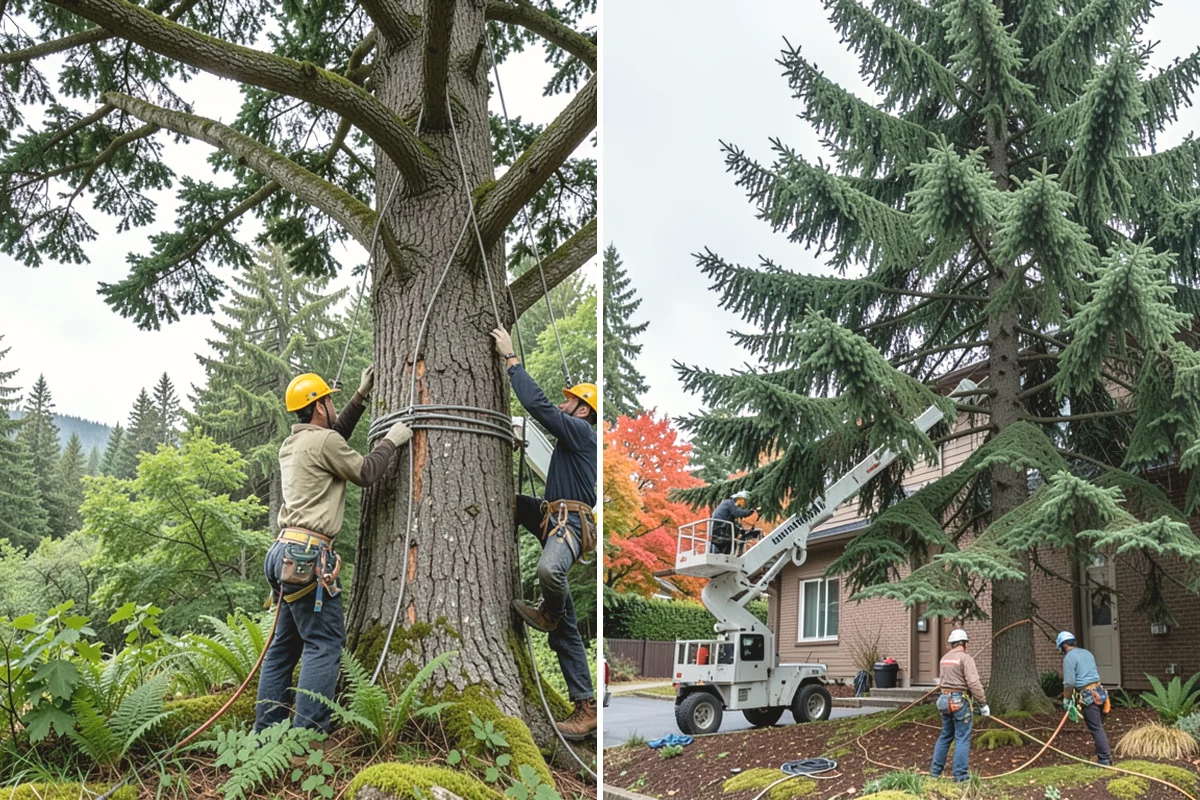 Structural pruning in Carbonado, Pierce County, WA - Assess canopy condition and pruning objectives