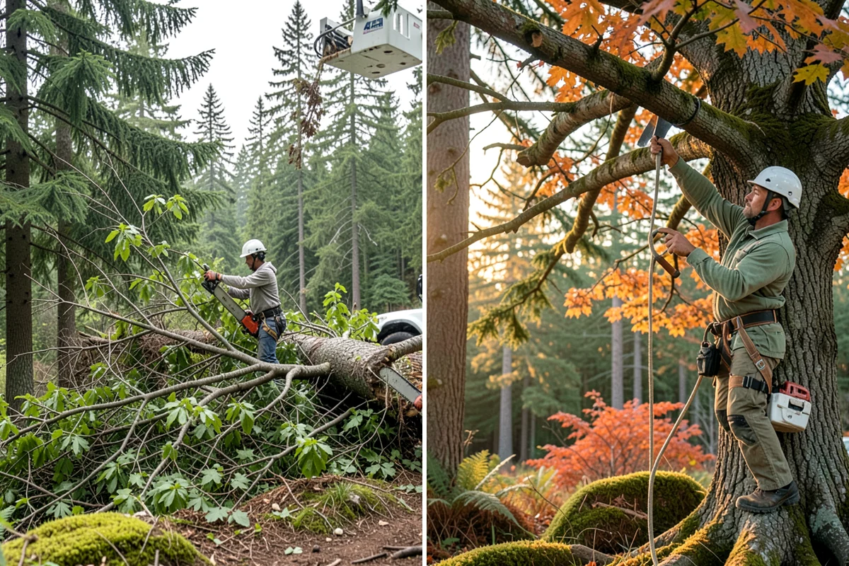 Structural pruning in Clyde Hill, King County, WA - Assess canopy condition and pruning objectives