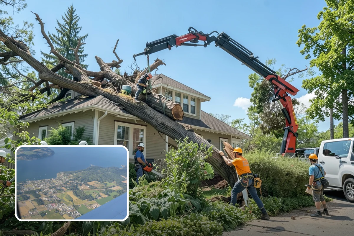 Structural pruning in Coupeville, Island County, WA - Improves tree structure, health, and appearance