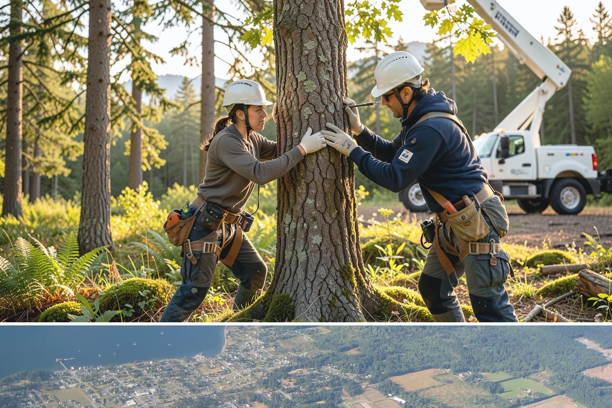 Structural pruning in Coupeville, Island County, WA - In the Puget Sound climate, structural pruning should be timed according to species-specific sensitivities to avoid stress on...