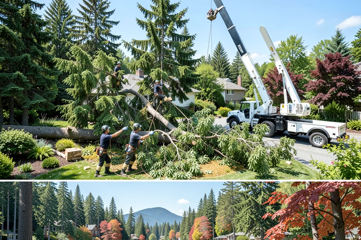 Structural pruning in Covington, King County, WA - In the Puget Sound climate, structural pruning should be timed according to species-specific sensitivities to avoid stress on...