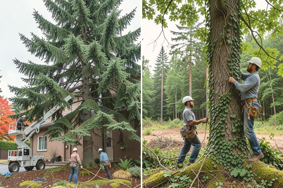 Structural pruning in Edmonds, Snohomish County, WA - Assess canopy condition and pruning objectives
