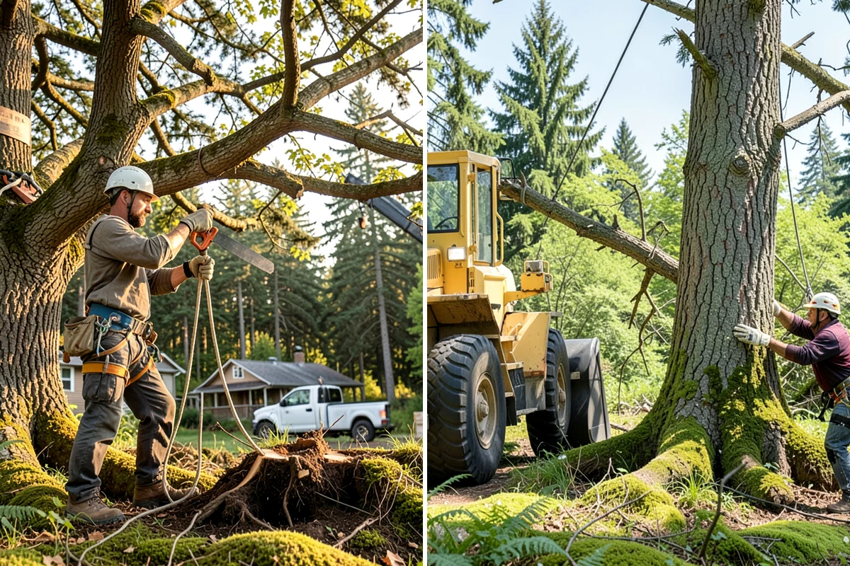 Structural pruning in Fircrest, Pierce County, WA - Assess canopy condition and pruning objectives