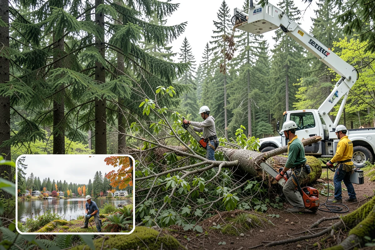 Structural pruning in La Conner, Skagit County, WA - Improves tree structure, health, and appearance