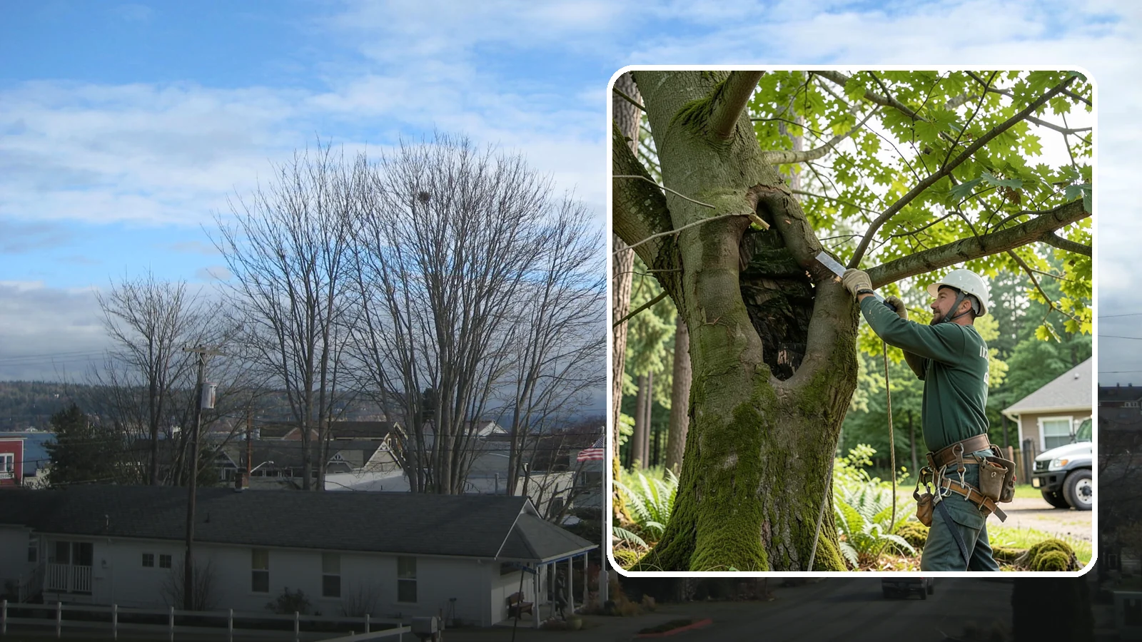 Structural pruning in Langley, Island County, WA - Pruning that develops or corrects a tree's branch architecture.