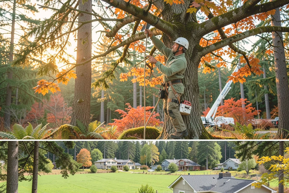 Structural pruning in Lyman, Skagit County, WA - In the Puget Sound climate, structural pruning should be timed according to species-specific sensitivities to avoid stress on...