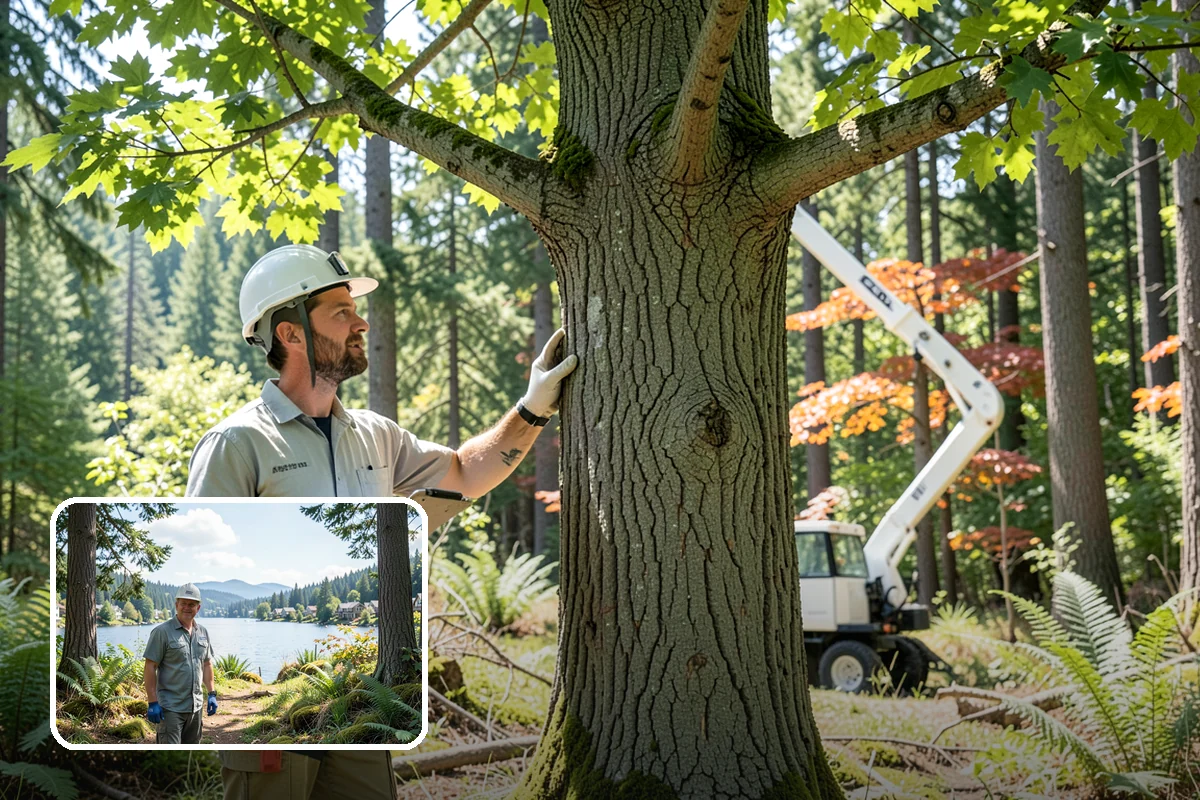 Structural pruning in Milton, King County, WA - Improves tree structure, health, and appearance