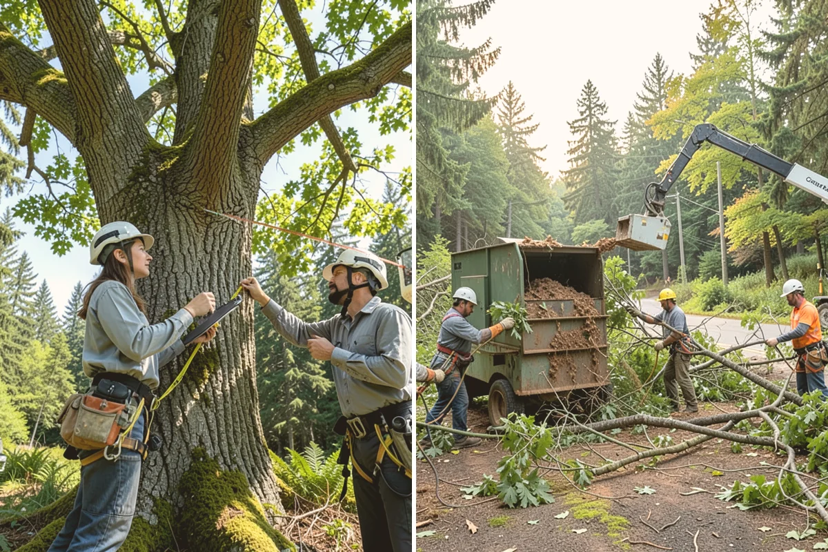 Structural pruning in Milton, King County, WA - Assess canopy condition and pruning objectives