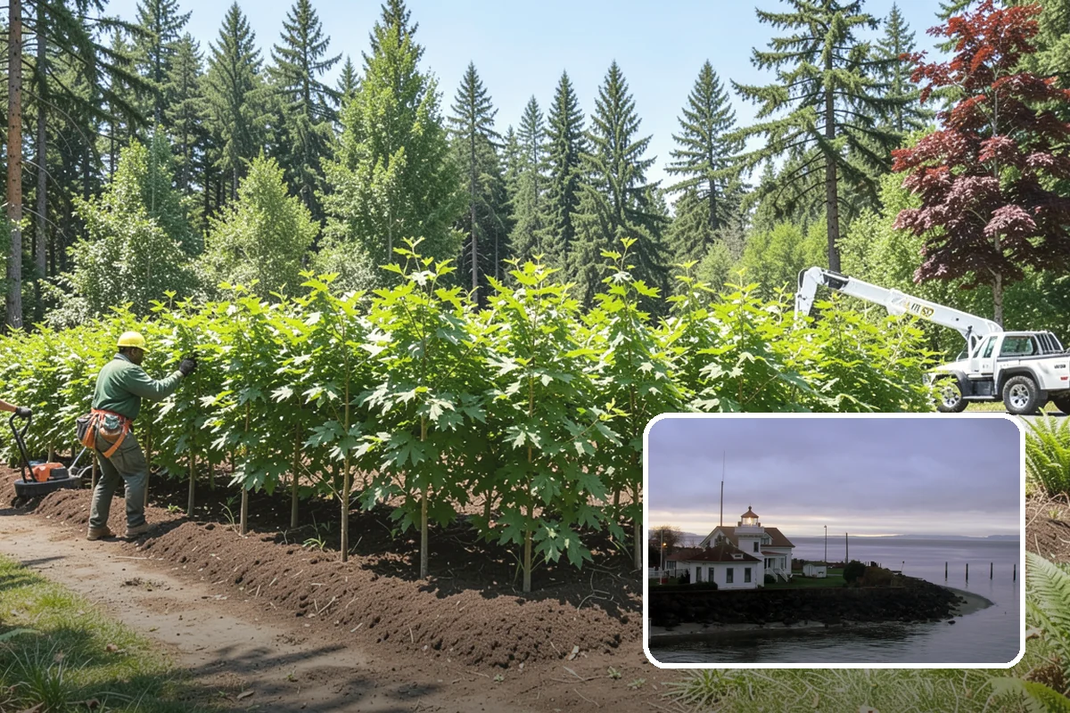 Structural pruning in Mukilteo, Snohomish County, WA - Improves tree structure, health, and appearance
