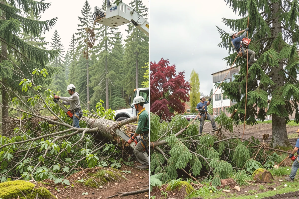 Structural pruning in Newcastle, King County, WA - Assess canopy condition and pruning objectives