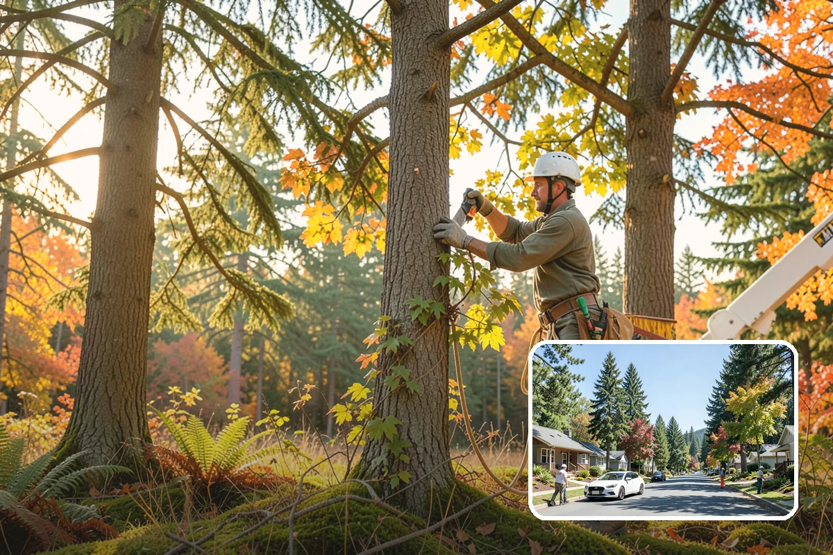 Structural pruning in Orting, Pierce County, WA - Improves tree structure, health, and appearance