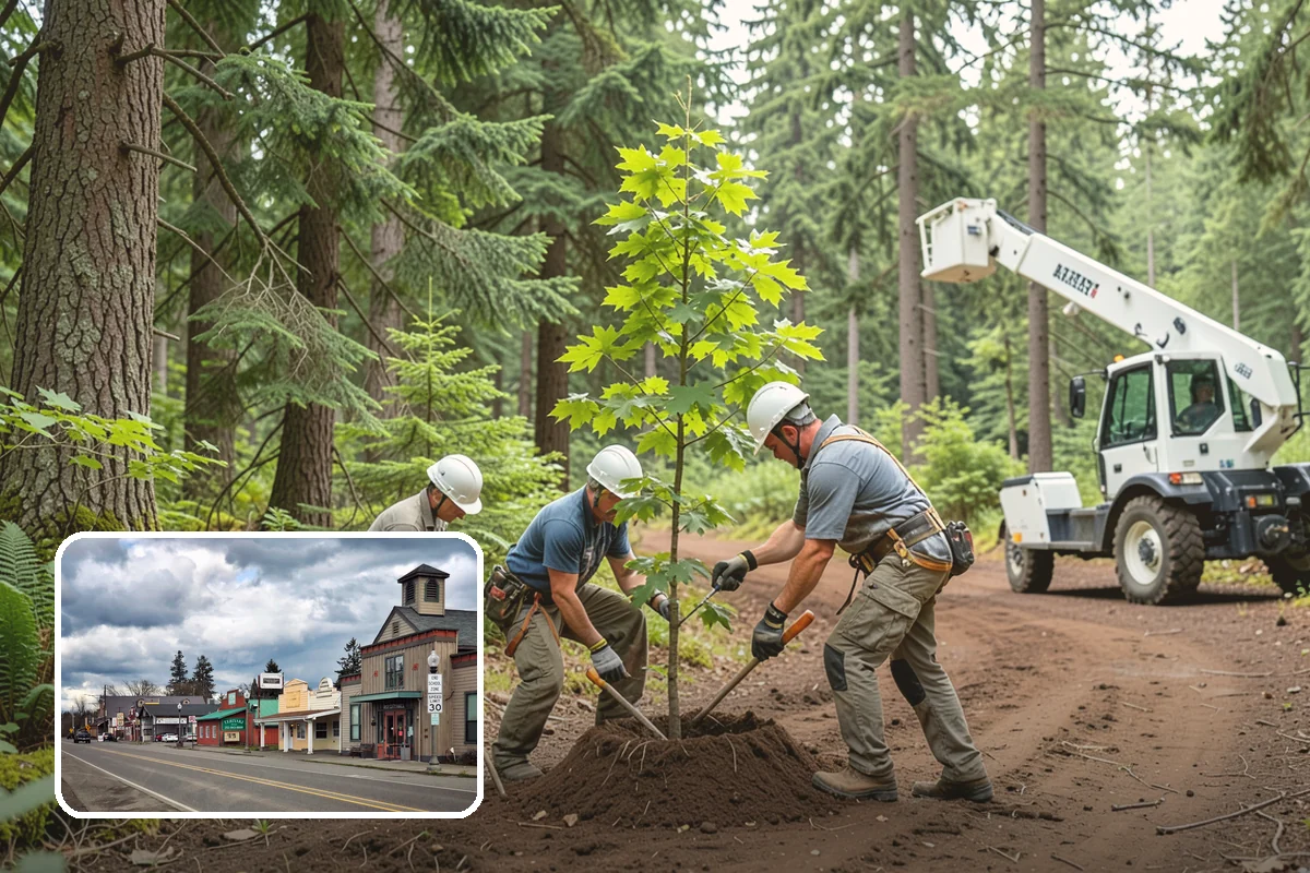 Structural pruning in Roy, Pierce County, WA - Improves tree structure, health, and appearance