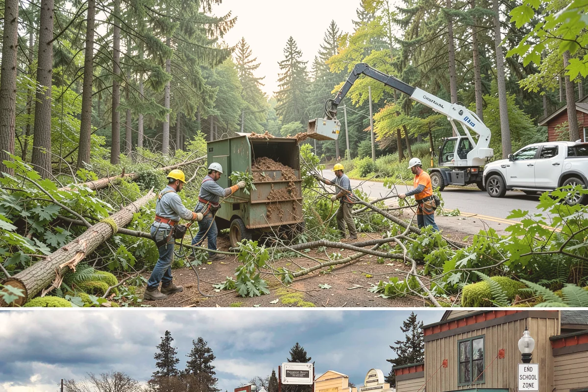 Structural pruning in Roy, Pierce County, WA - In the Puget Sound climate, structural pruning should be timed according to species-specific sensitivities to avoid stress on...