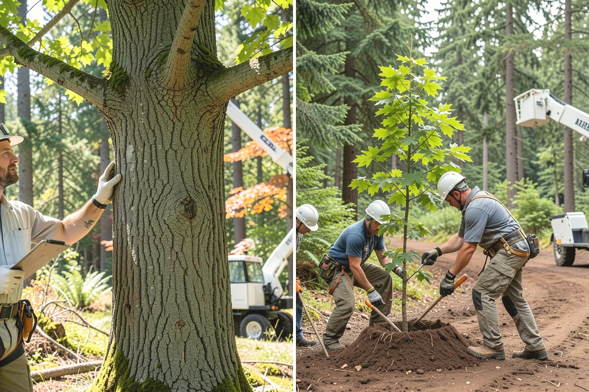 Structural pruning in Ruston, Pierce County, WA - Assess canopy condition and pruning objectives
