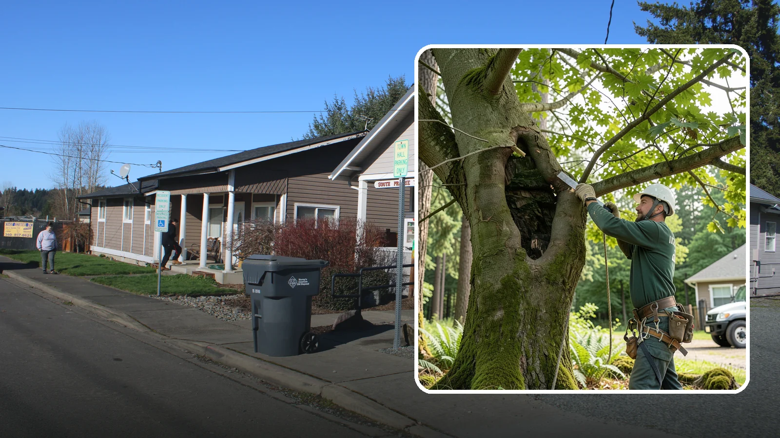 Structural pruning in South Prairie, Pierce County, WA - Pruning that develops or corrects a tree's branch architecture.
