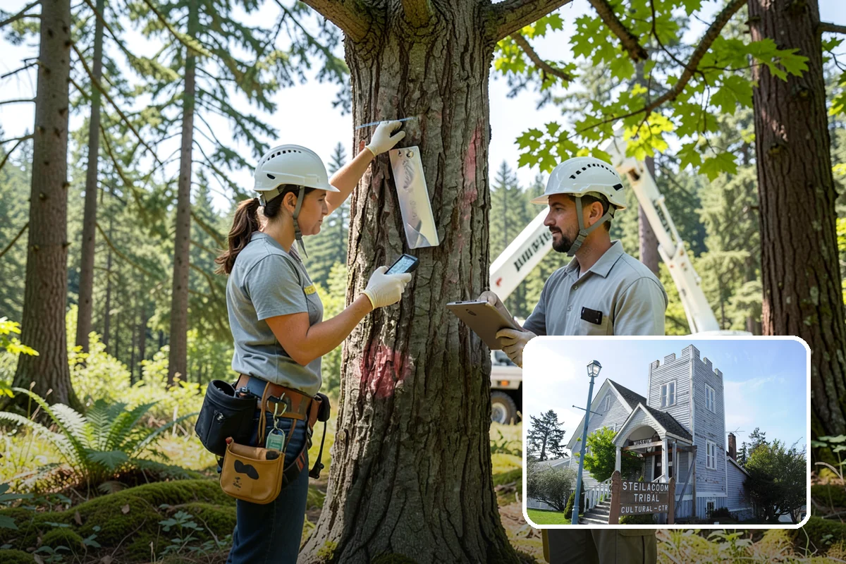 Structural pruning in Steilacoom, Pierce County, WA - Improves tree structure, health, and appearance