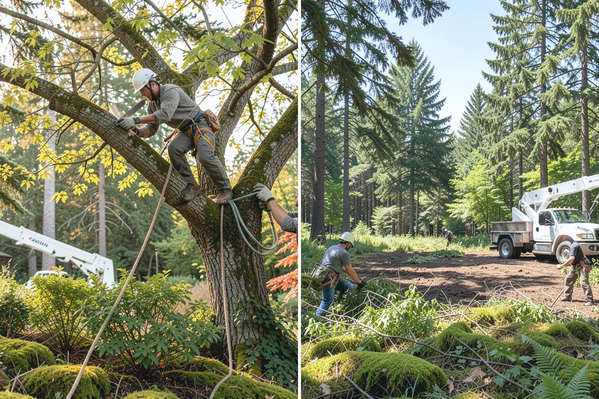 Stump chemical treatment in Beaux Arts Village, King County, WA - Locate and mark utilities before work