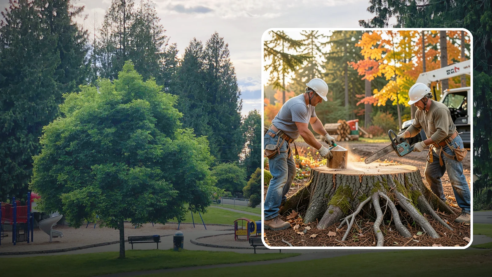 Stump chemical treatment in Bonney Lake, Pierce County, WA - The application of approved products to speed stump breakdown or prevent resprouting.