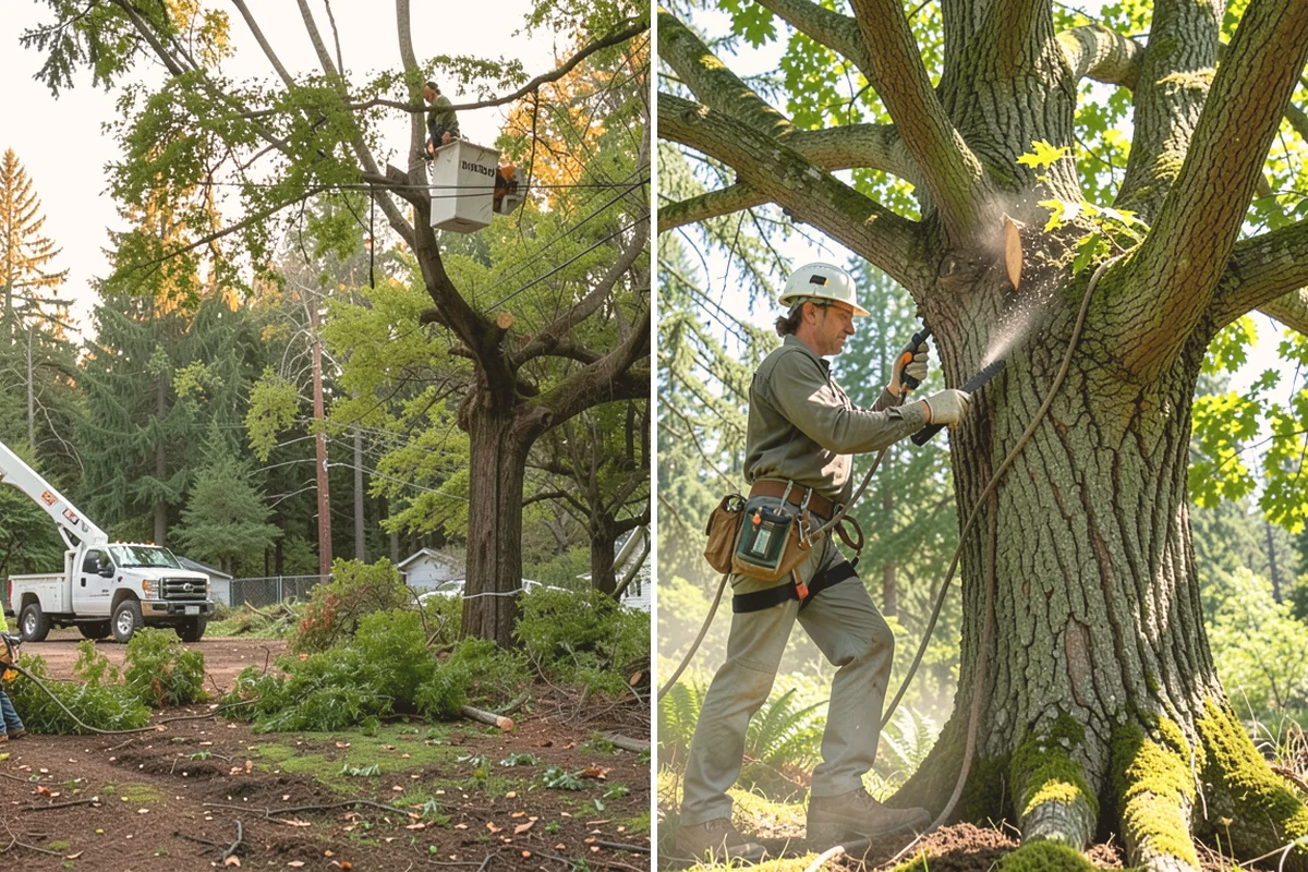 Stump chemical treatment in Bothell, King County, WA - Locate and mark utilities before work