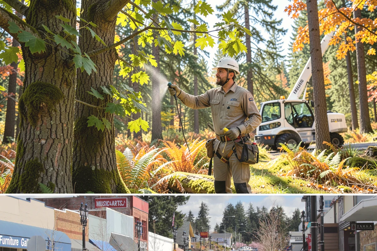 Stump chemical treatment in Bothell, King County, WA - This treatment can generally be performed year-round in Puget Sound weather but must be scheduled before new growth emerges to...