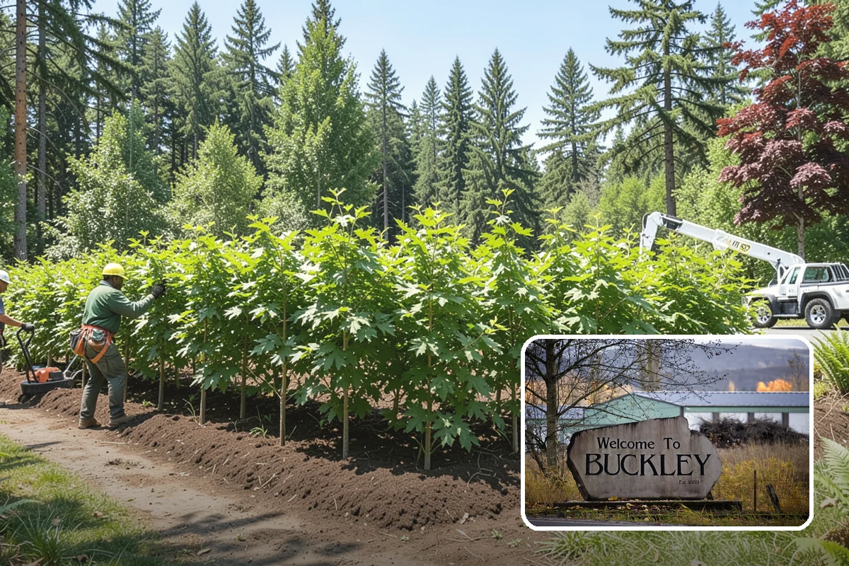 Stump chemical treatment in Buckley, Pierce County, WA - Removes tripping hazards and obstructions