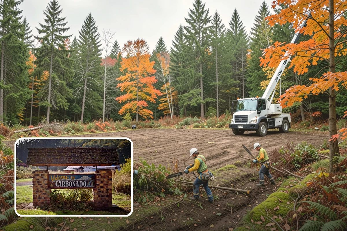 Stump chemical treatment in Carbonado, Pierce County, WA - Removes tripping hazards and obstructions