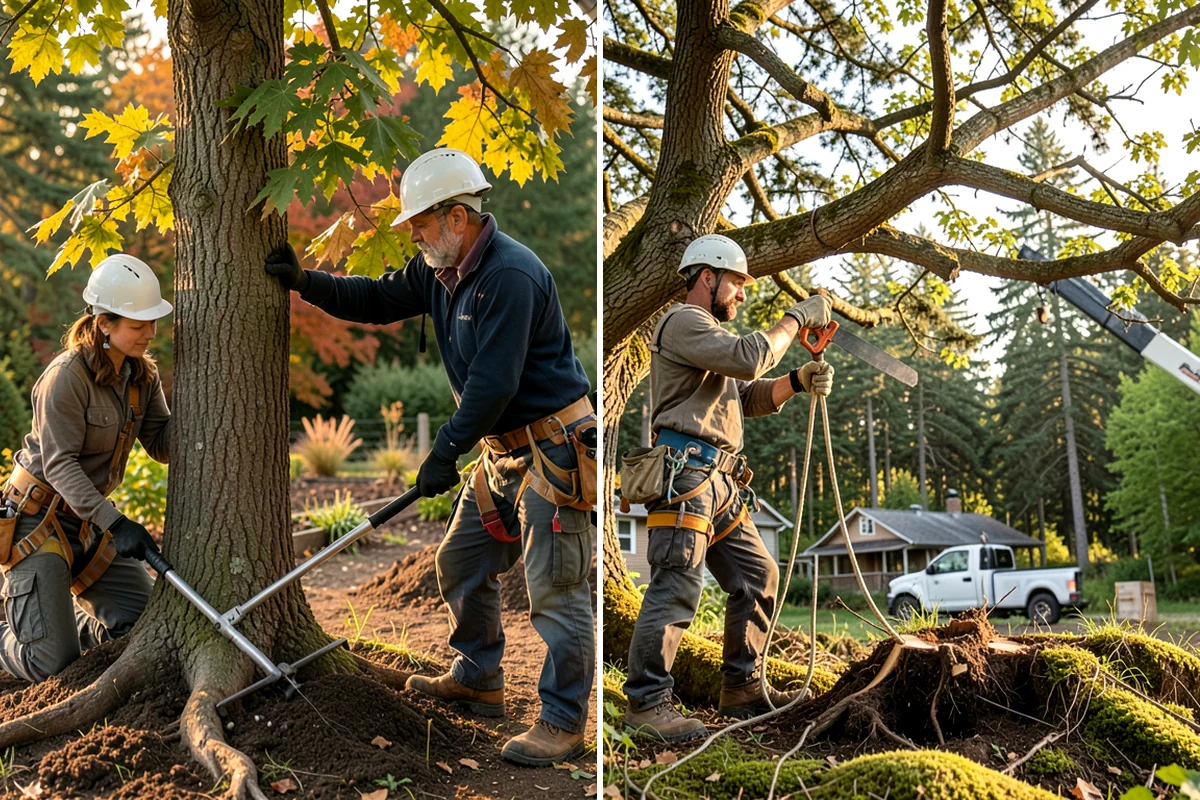 Stump chemical treatment in Clyde Hill, King County, WA - Locate and mark utilities before work