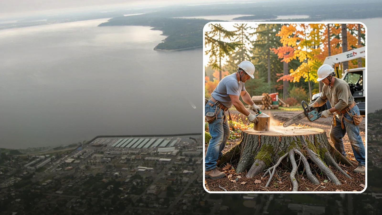 Stump chemical treatment in Des Moines, King County, WA - The application of approved products to speed stump breakdown or prevent resprouting.