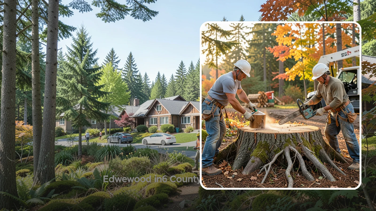 Stump chemical treatment in Edgewood, Pierce County, WA - The application of approved products to speed stump breakdown or prevent resprouting.