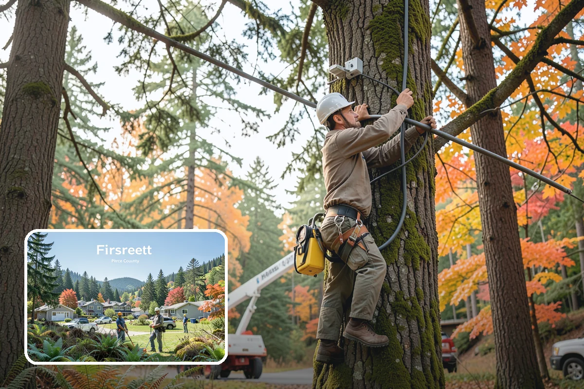 Stump chemical treatment in Fircrest, Pierce County, WA - Removes tripping hazards and obstructions